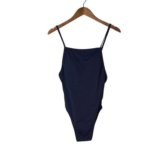 Andie Swim One Piece Paloma One Piece Modest Navy Small Long Torso - Picture 3 of 9